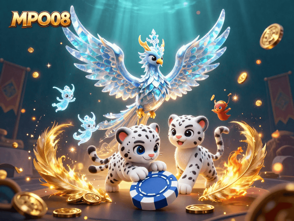 MPO08 offers thrilling gaming experiences with a visually striking 3D illustration featuring exciting key elements.