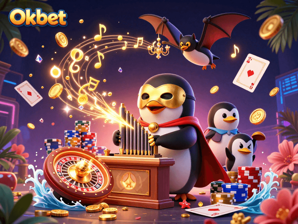 Experience Oxbet's thrilling gaming environment with cartoon characters and vibrant casino elements.