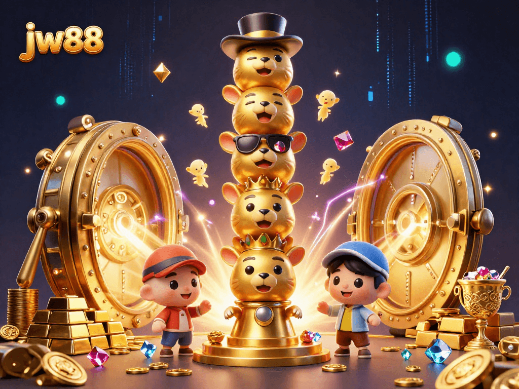 Experience fantastic winning chances with jw88's vibrant casino elements and captivating art.