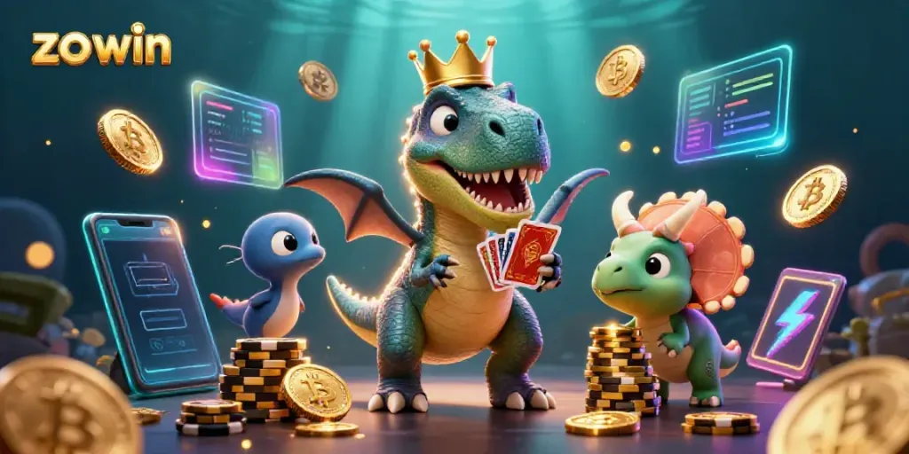Engage in thrilling casino action with "zo win" characters and dynamic gaming elements.