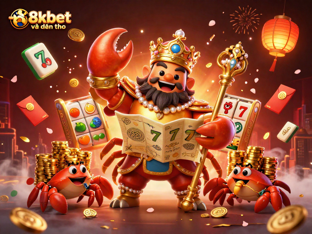 Experience thrilling gaming with tại 8xbet về điện thoại featuring golden crab emperor and celebrated slot elements.