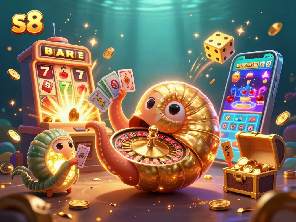 S8 platform offers thrilling casino experiences with vibrant graphics, slot machines, and roulette wheels.