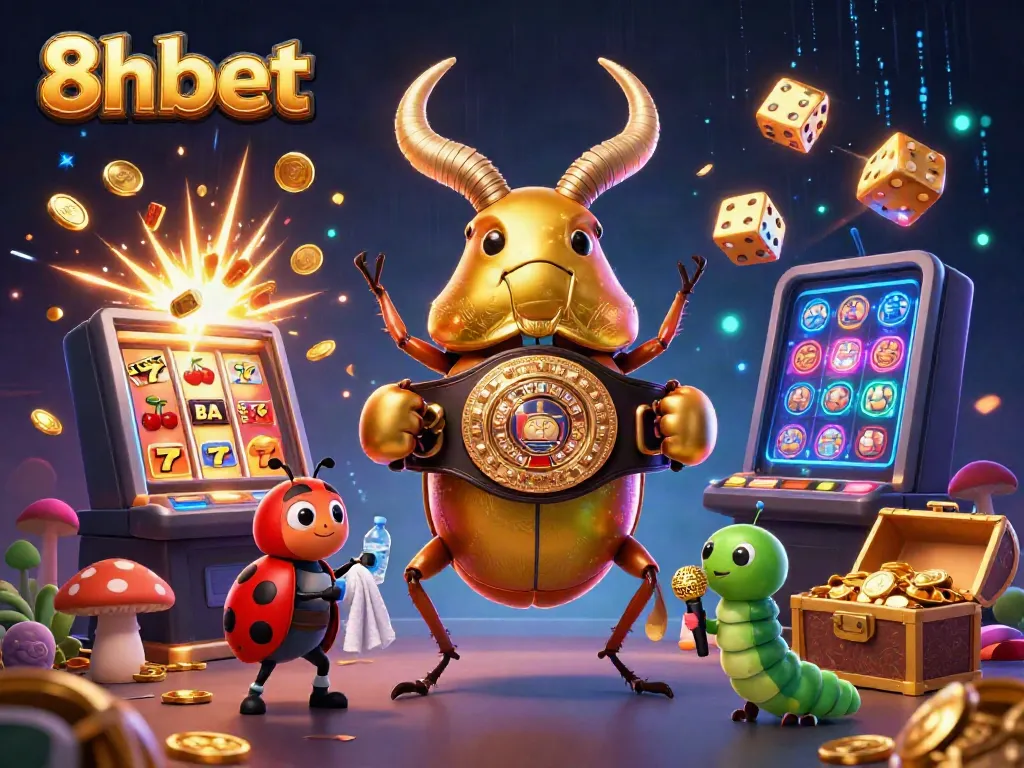 Experience thrilling victories with 8xbet, showcasing dynamic casino elements and captivating characters.