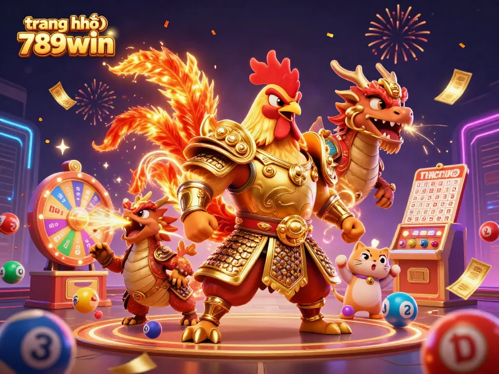 Play exciting games on trang chủ 789win with dynamic illustrations of fun casino characters and elements.