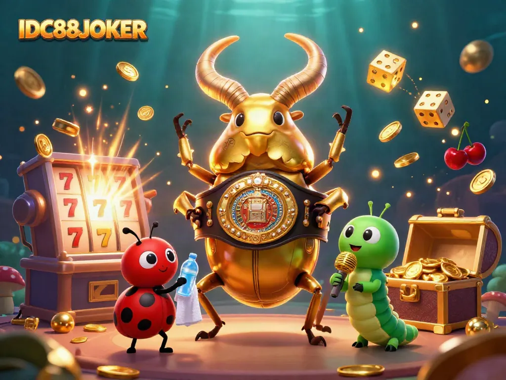 Experience the excitement of IDC88JOKER with dynamic casino elements and vibrant characters.