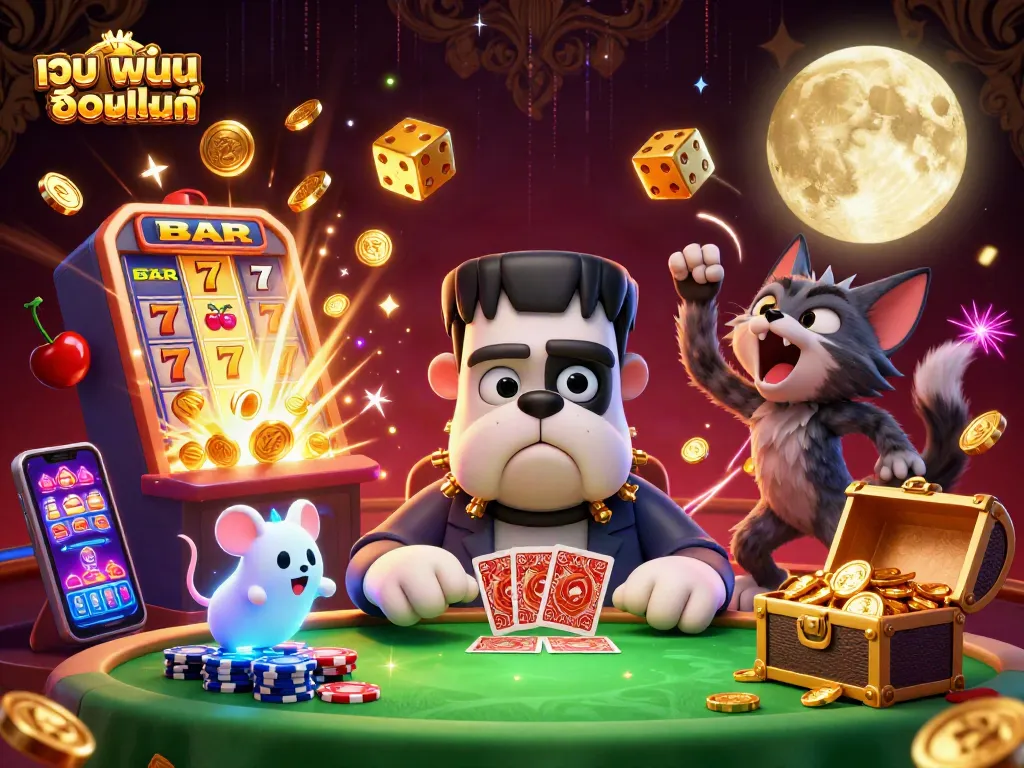 เล่นเกมที่เว็บ พนัน ออนไลน์ โดยมีสุนัขแฟรงเกนสไตน์และแมวหมาป่าในบรรยากาศสนุกสนาน