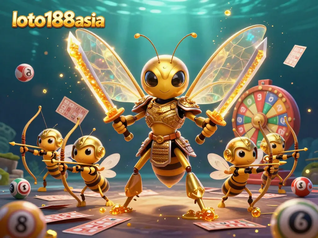 Experience thrilling lottery action with loto188asia in this vibrant 3D illustration of luck and excitement.
