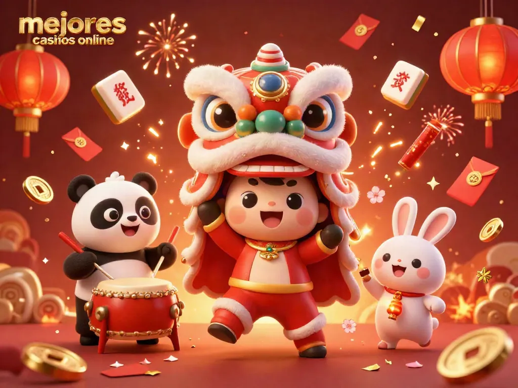 Reseña de los mejores casinos online incluyendo aportes visuales de slots y personajes coloridos.