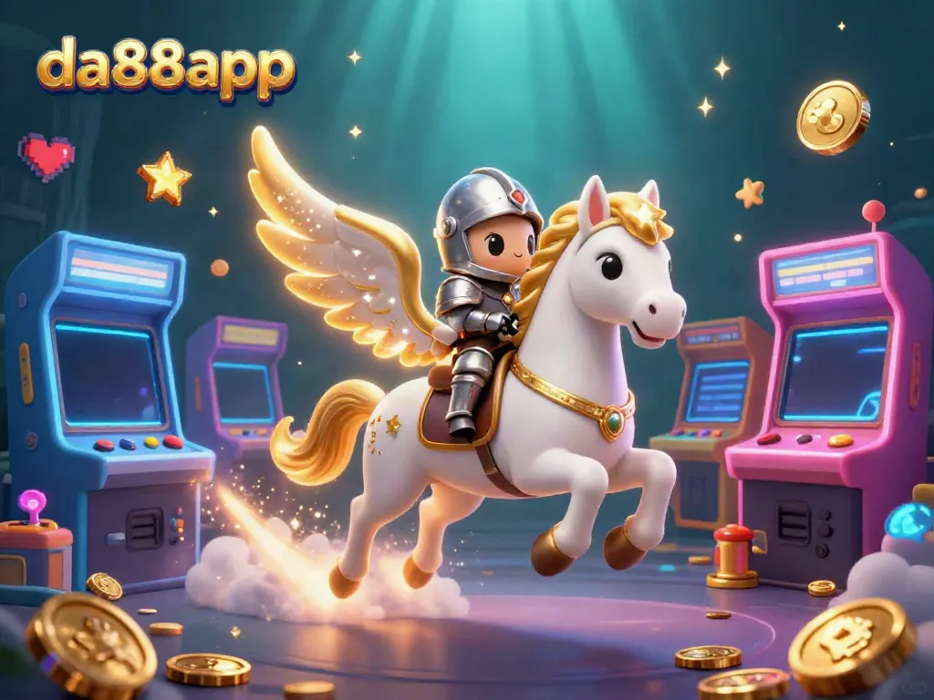 Engage with the vibrant world of da88app, where a celestial horse and knight bet on stardust!