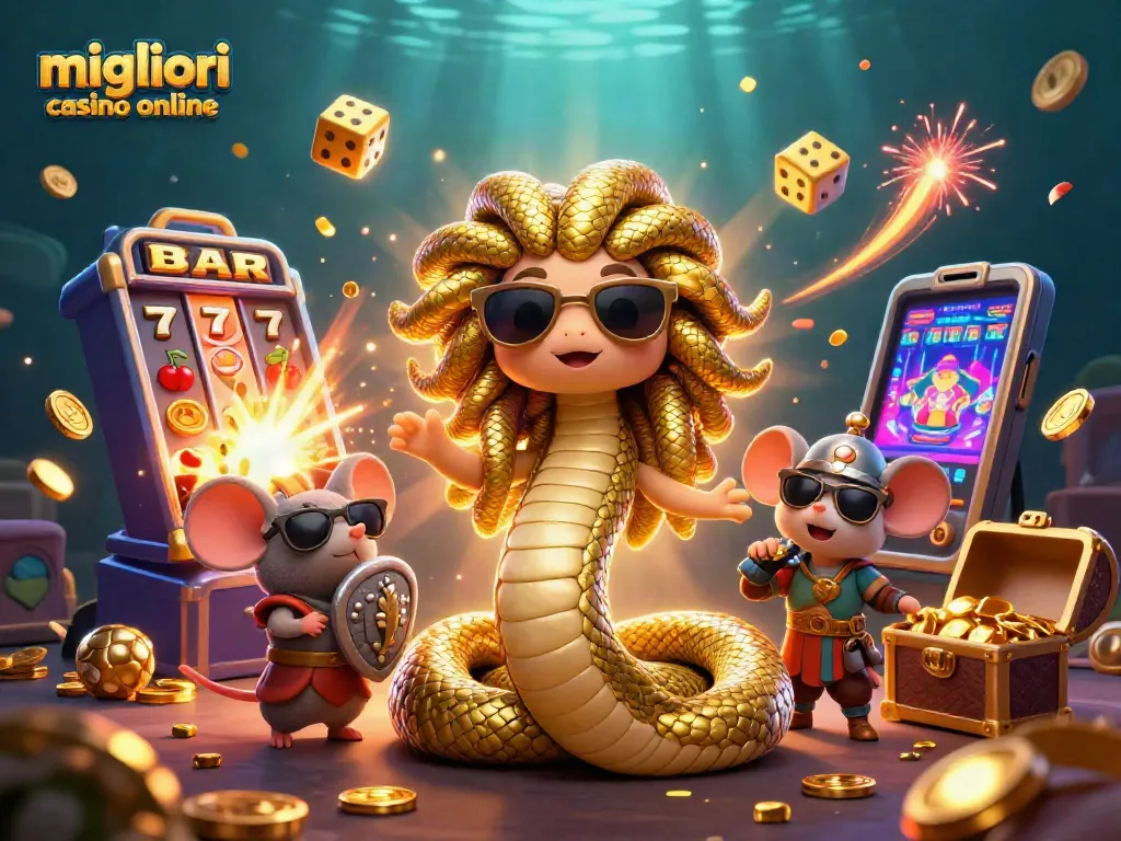Gioca nei migliori casino online con la Medusa e un topo guerriero in un'avventura d'azzardo