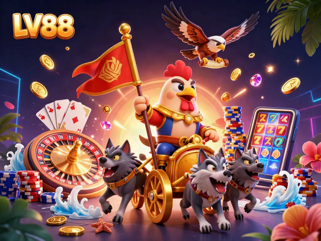 Spin the 3D roulette wheel and discover LV88's exciting online casino games!
