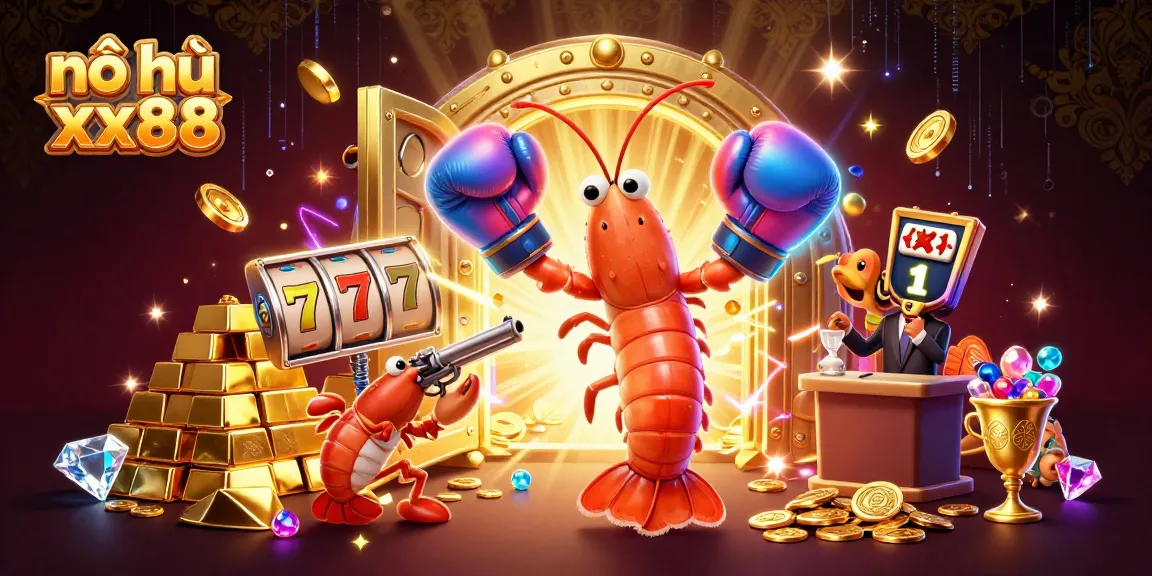 Nổ hũ xx88 showcases thrilling jackpot action with vibrant treasure elements and animated sea creatures.