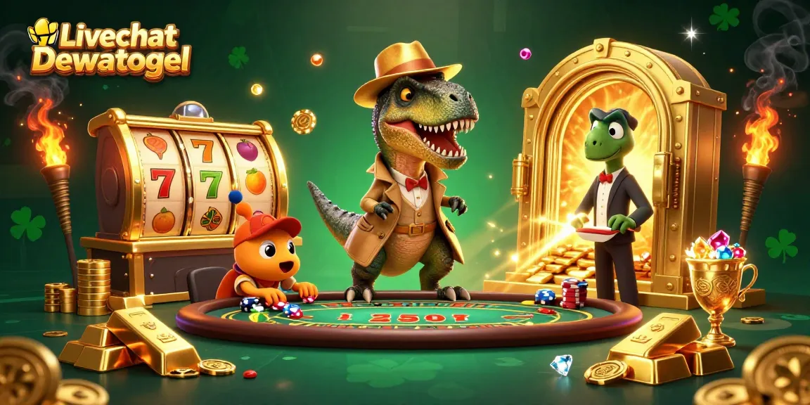 Experience thrilling gameplay with Livechat Dewatogel as spirited characters interact at a dynamic blackjack table.