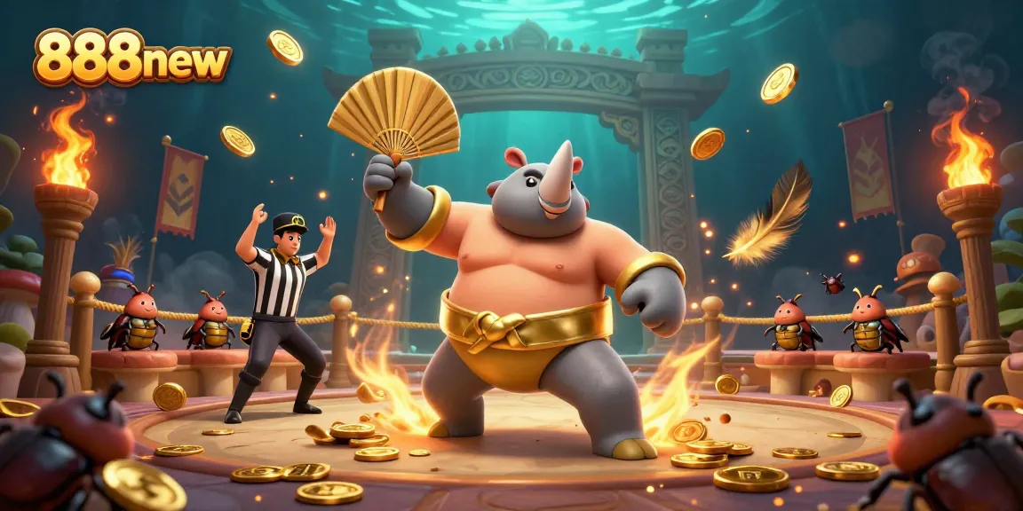 Engage in exciting play at 888new with vibrant 3D characters and casino elements.