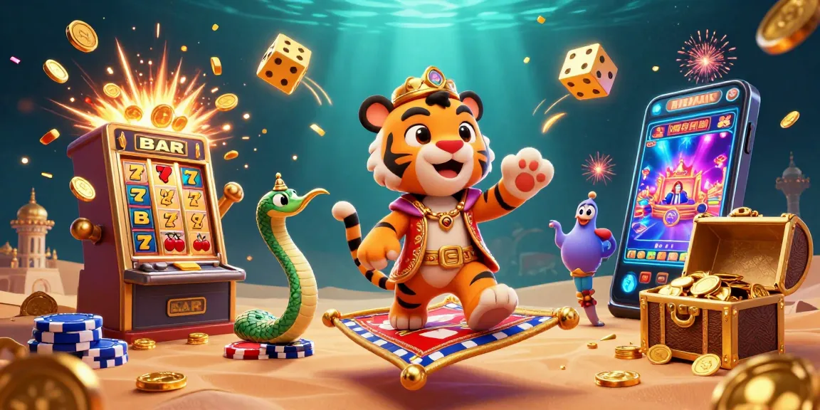 Play slots dana and win big with this vibrant casino illustration featuring riches and excitement.