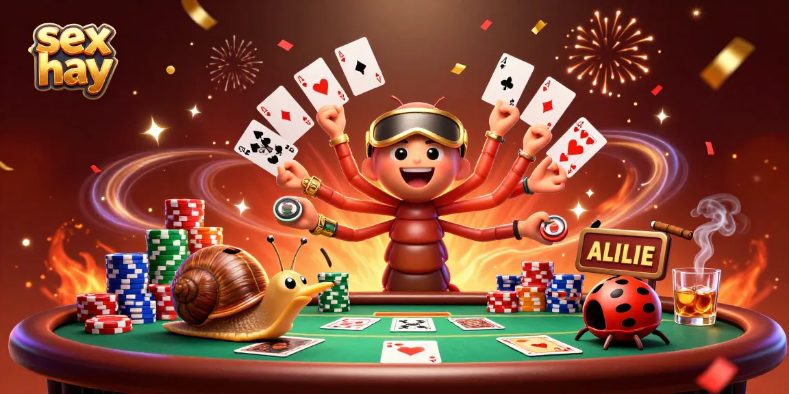 Engage in thrilling sex hay poker action with lively dealer and high-roller characters.