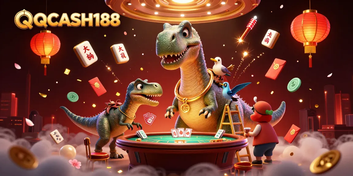 Engage with exciting gaming opportunities at QQCASH188 featuring vibrant 3D casino scenes.