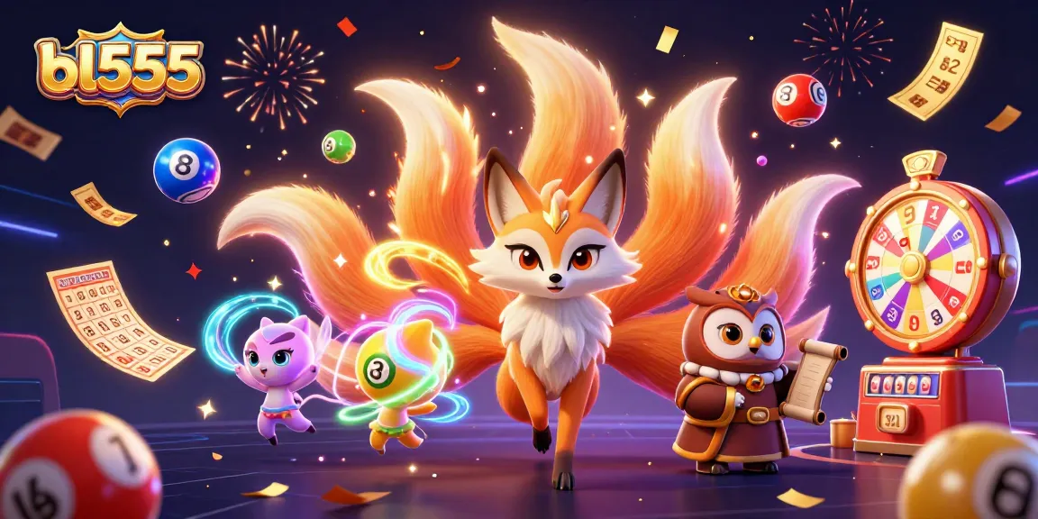 Experience the thrill of bl555 with vibrant colors and exciting casino elements in this animated scene.