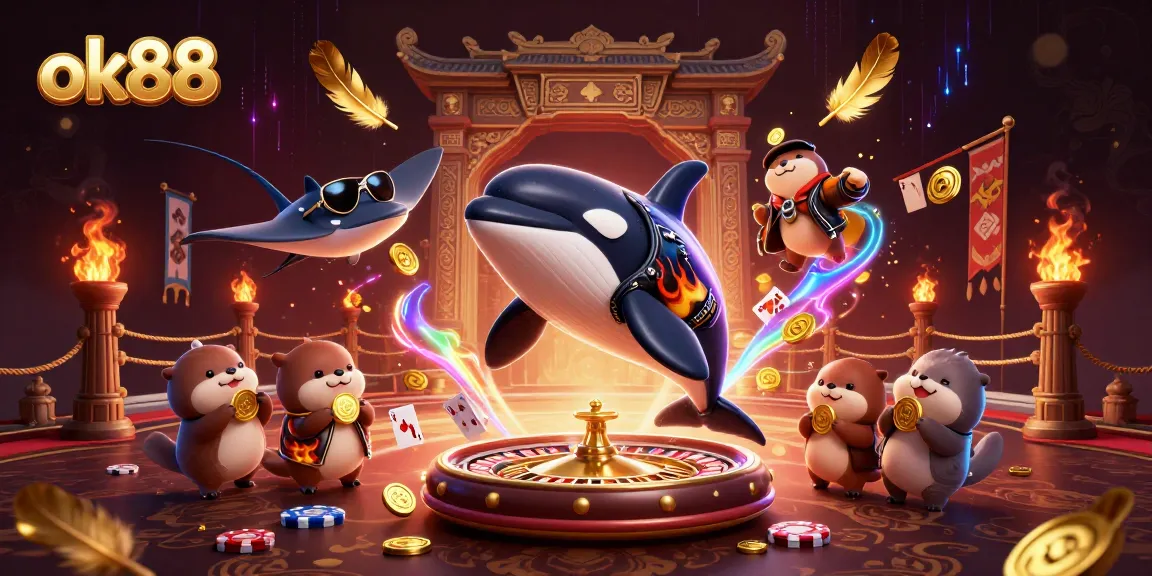 Experience thrilling ok88 gameplay with vibrant characters and exciting casino elements.